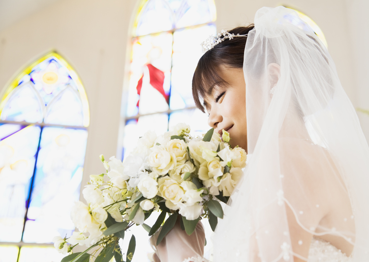 ブーケをもった花嫁